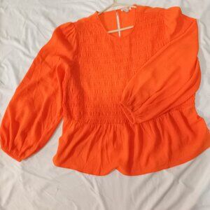 Reitmans Signature Orange Ruge Blowy Blouse SIZE XXL